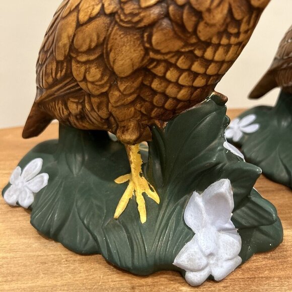 Vintage 60s Ceramic Quail Figurines Holland Mold Set of 2 Hand Painted - Picture 4 of 8